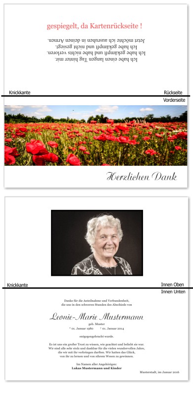 Beliebte Motive und Favoriten. Trauer Danksagung Karten bei Sterbefall, Todesfall, Beerdigung und Trauerfall