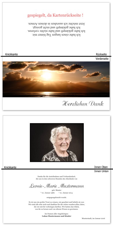 Sonnenuntergang, sonnenaufgang, Sonnenschein, Sonnenlicht. Panorama Trauerkarten bei Sterbefall, Todesfall, Beerdigung und Trauerfall