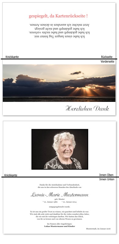 Sonnenuntergang, sonnenaufgang, Sonnenschein, Sonnenlicht. Panorama Trauerkarten bei Sterbefall, Todesfall, Beerdigung und Trauerfall