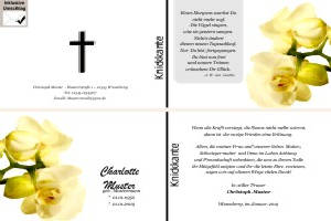 Unsere Favoriten. Persönliche Trauerdankeskarten nach Trauerfall, Beerdigung und Todesfall