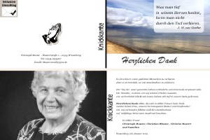 Unsere Favoriten. Persönliche Trauerdankeskarten nach Trauerfall, Beerdigung und Todesfall