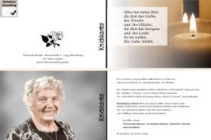 Kerzen, Kerzenschein, Kerzenlicht. Persönliche Trauerdankeskarten nach Trauerfall, Beerdigung und Todesfall