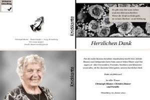 Weiße und rote Rosen, Rosenblüten. Persönliche Trauerdankeskarten nach Trauerfall, Beerdigung und Todesfall